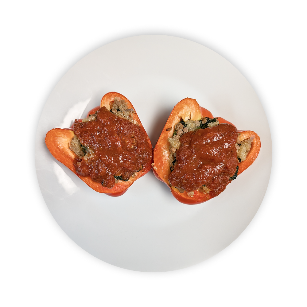 Turkey & Spinach Stuffed Peppers (GF/DF)
