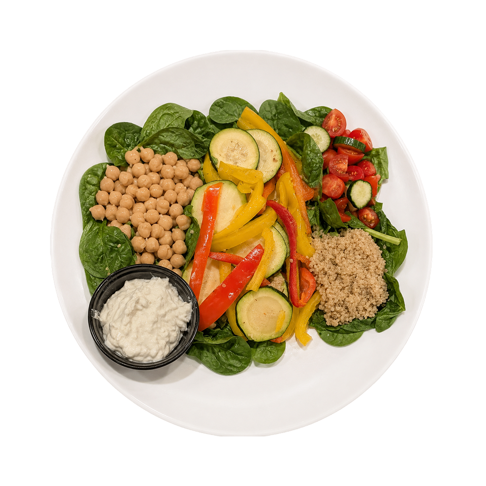 Whipped Feta & Herb Chickpea Bowl (Vegetarian)