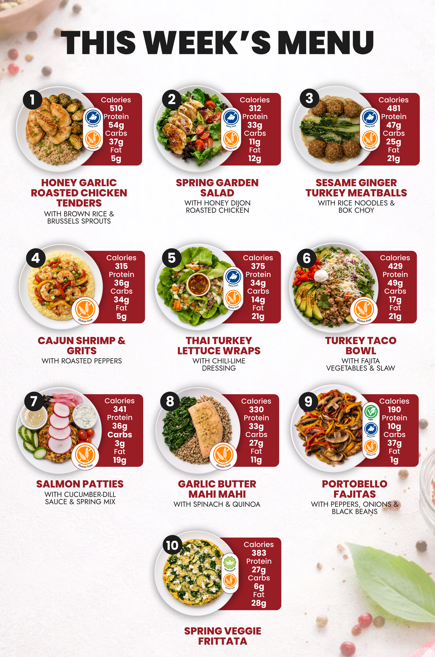 EXCLUSIVE 5 (+1 FREE) MEAL PLAN - USE CODE: FREEMEAL