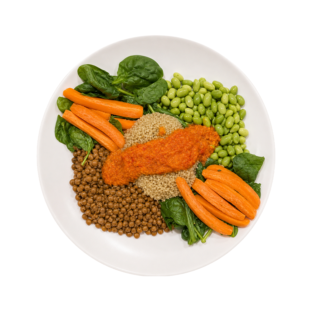 Moroccan Lentil & Edamame Bowl (GF/Vegan)