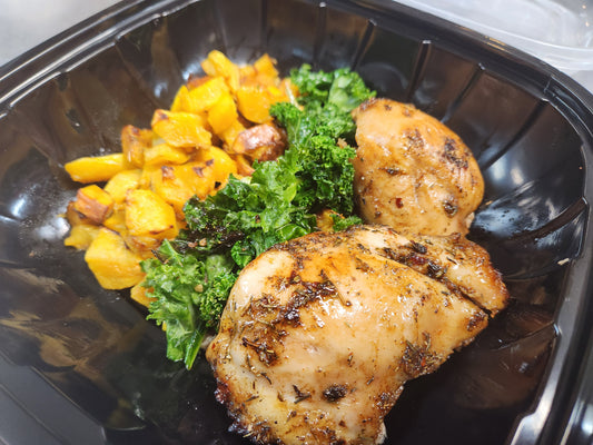 Spiced Maple Jerk Chicken Thighs